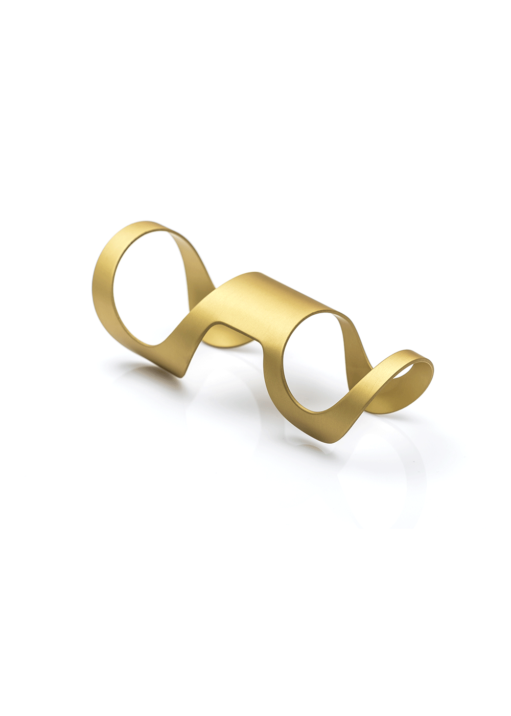 simple double clip bracelet / gold