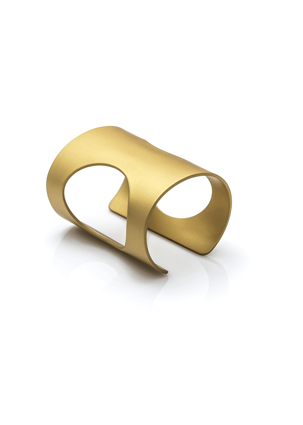 simple square clip bracelet / gold