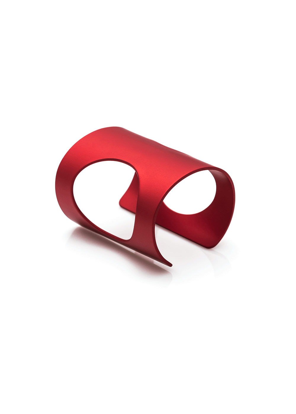 simple square clip bracelet / red