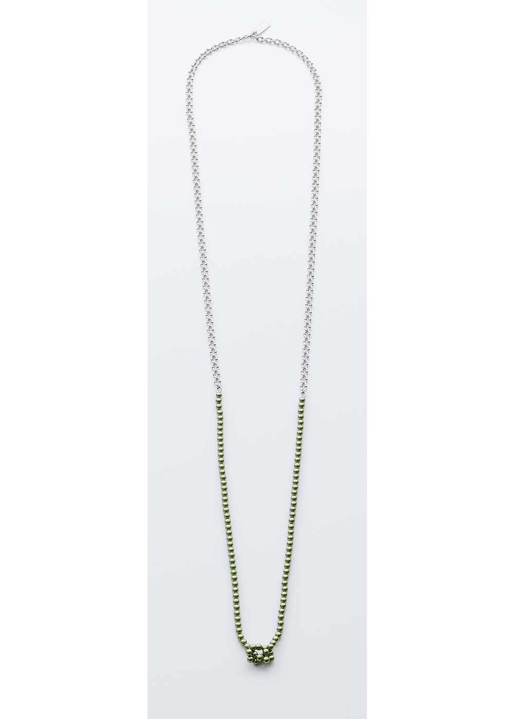 Knotted Pearl Slim Chain