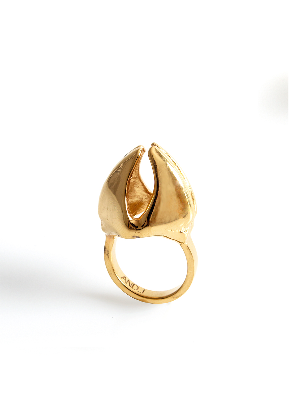 mandibile ring3, gold plated