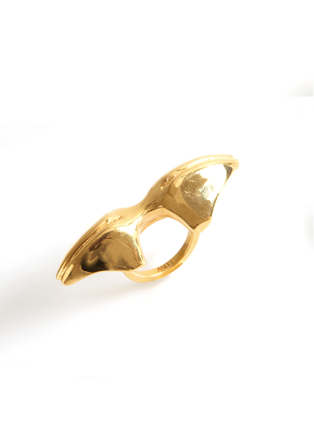 mandibile ring4, gold plated