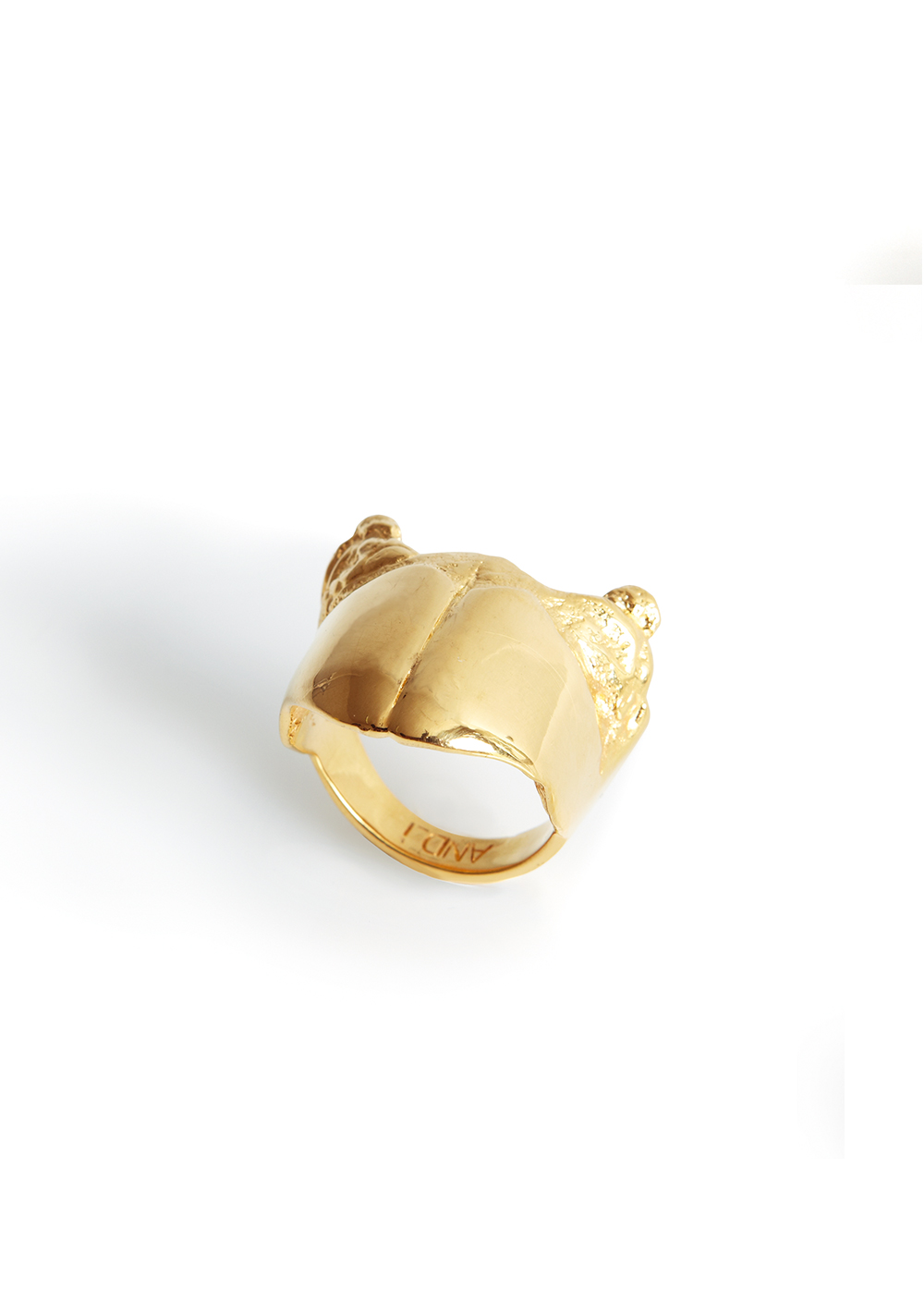 maxilla ring, gold plated